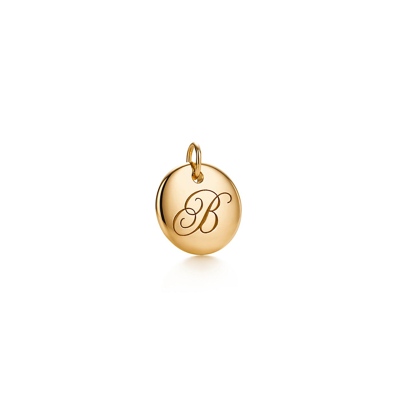 tiffany notes ciondolo tondo lettera b