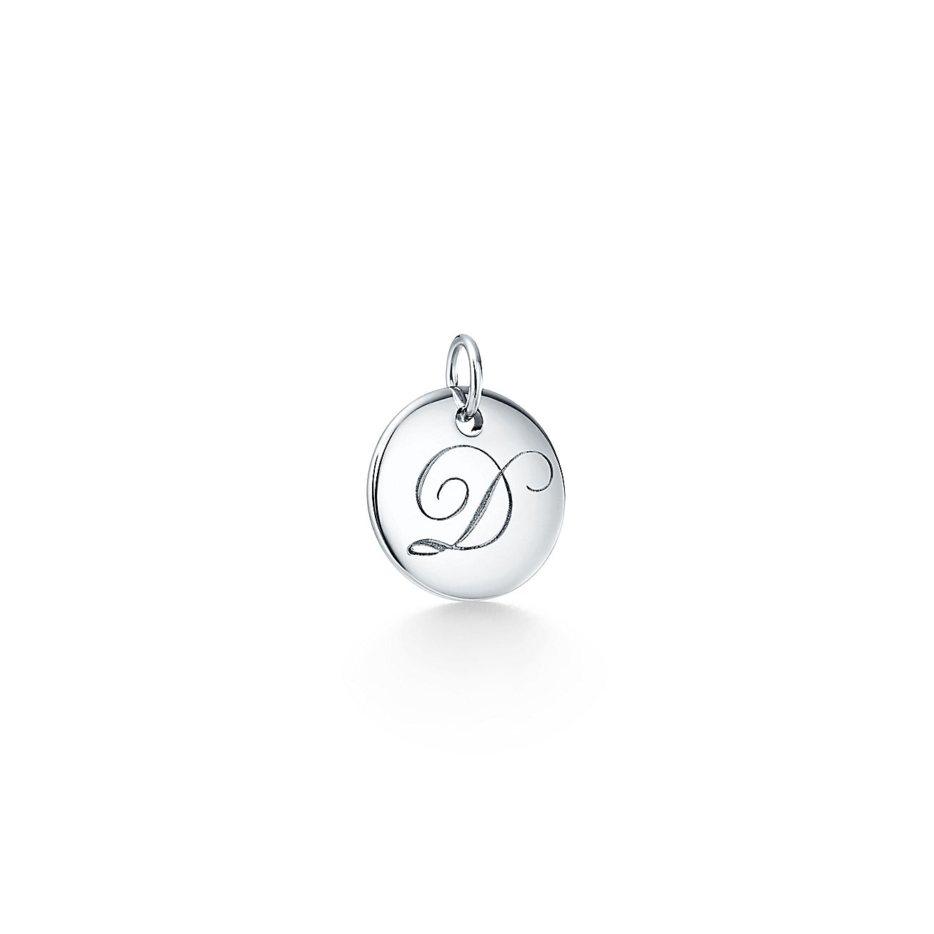 Tiffany Notes Alphabet Disc Charm In Silver Small Letters A Z Available Tiffany Co