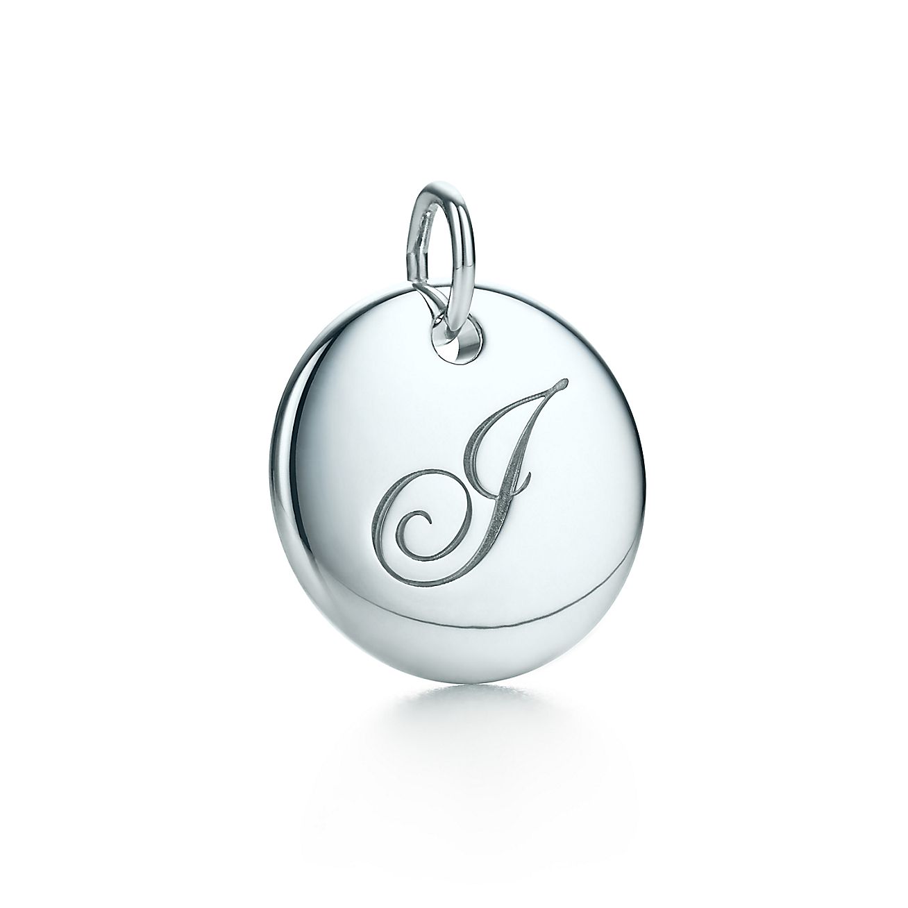 Tiffany Notes alphabet disc charm in silver, small. Letters A-Z ...