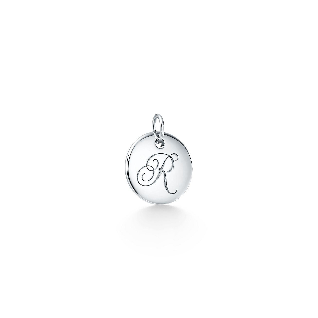 Tiffany Notes R Disc Charm in Silver, A 