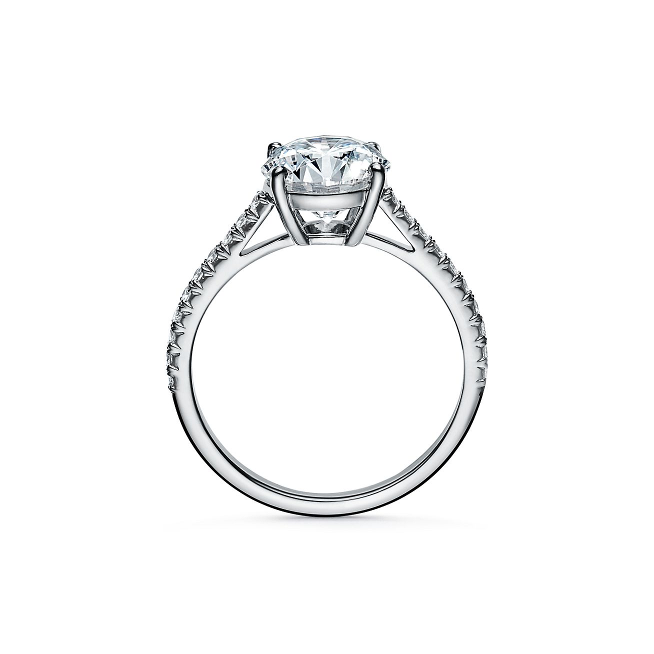 Round Brilliant Engagement Ring with a 