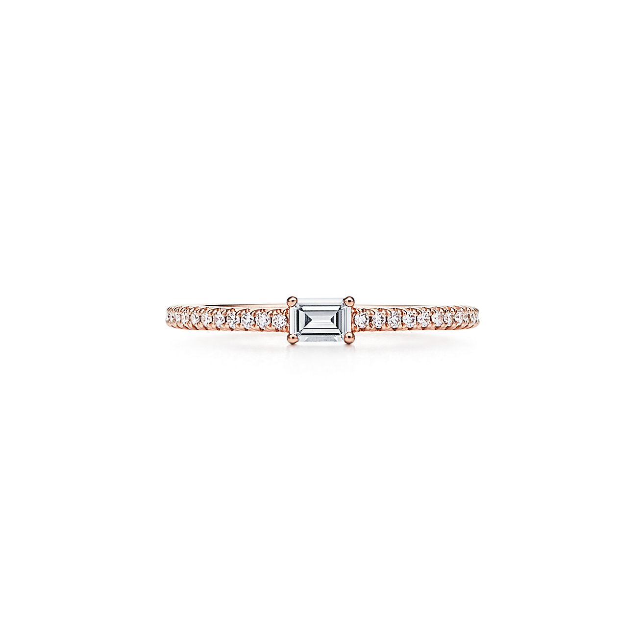 Tiffany Novo™ Horizon 18K玫瑰金鑲鑽石 