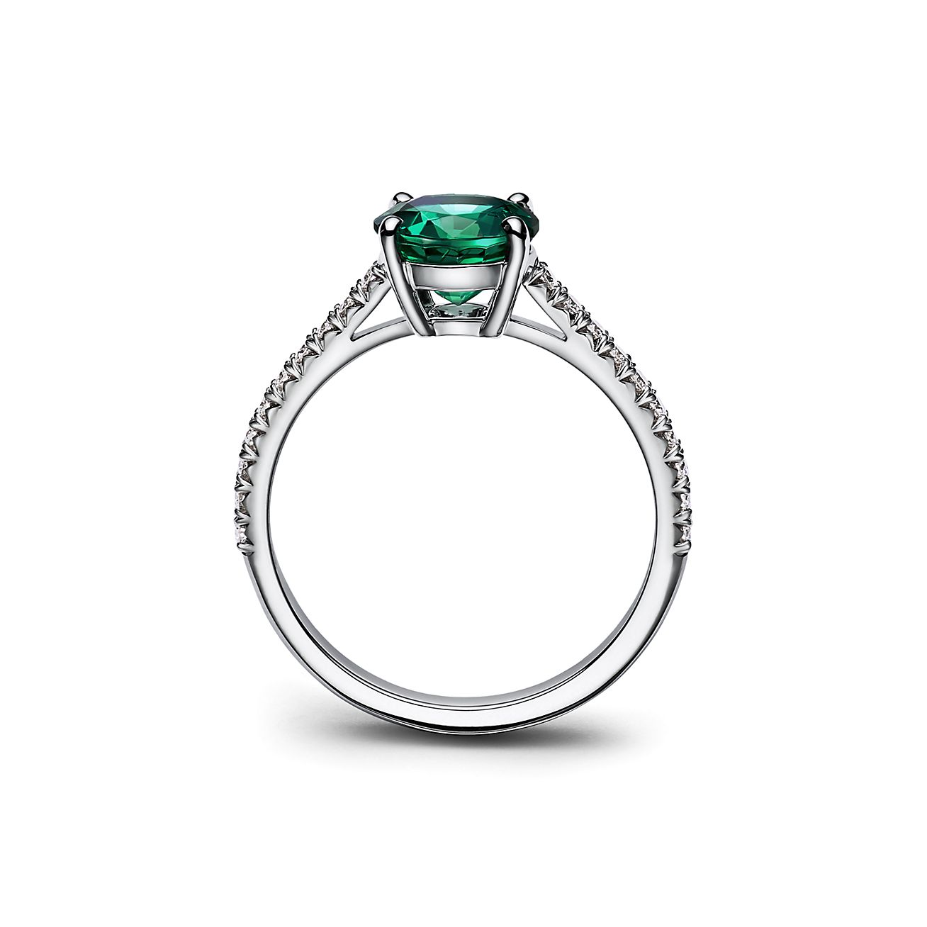 Tiffany and co on sale emerald ring