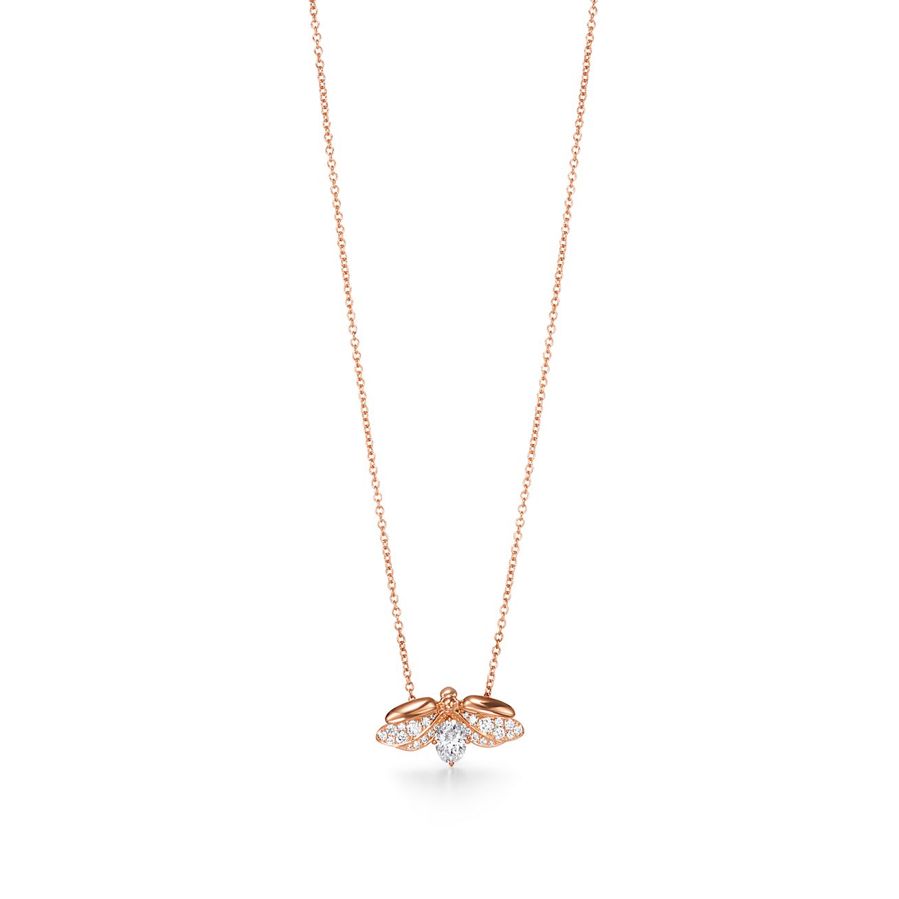 tiffany gold necklace with small diamond