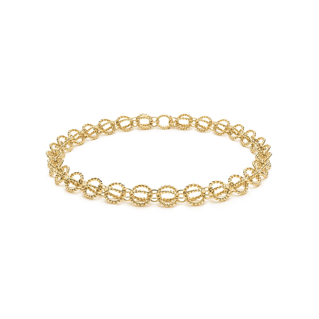 Tiffany Rope Circle Necklace