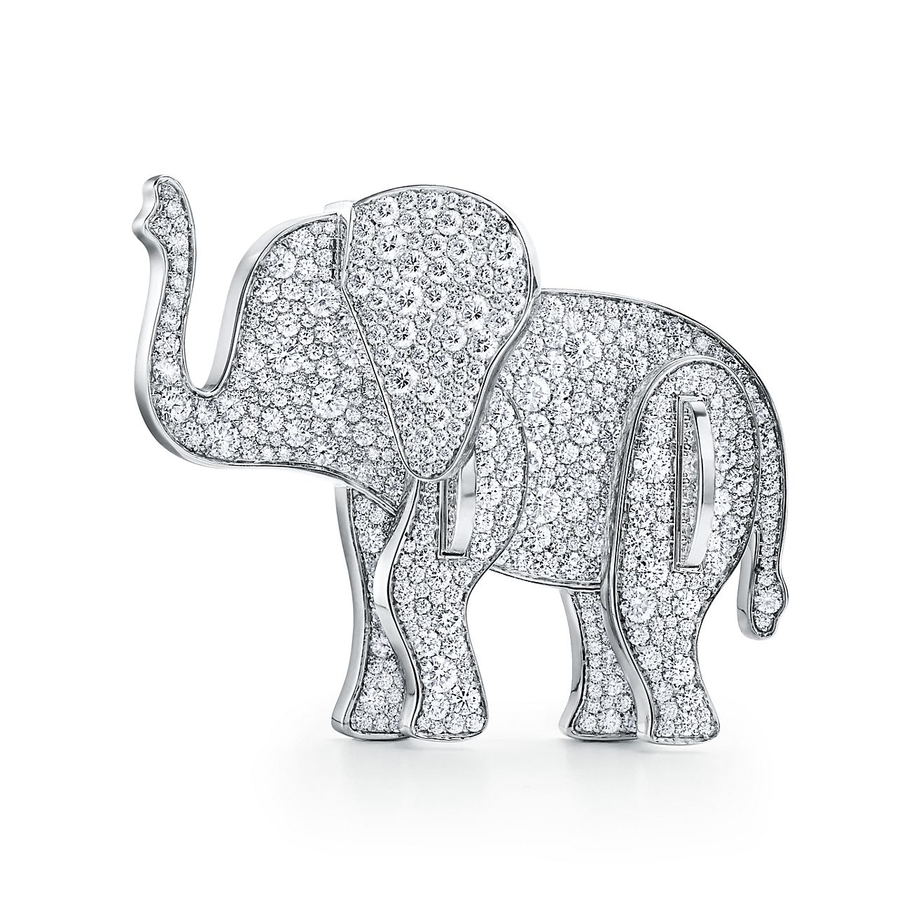 tiffany elephant brooch
