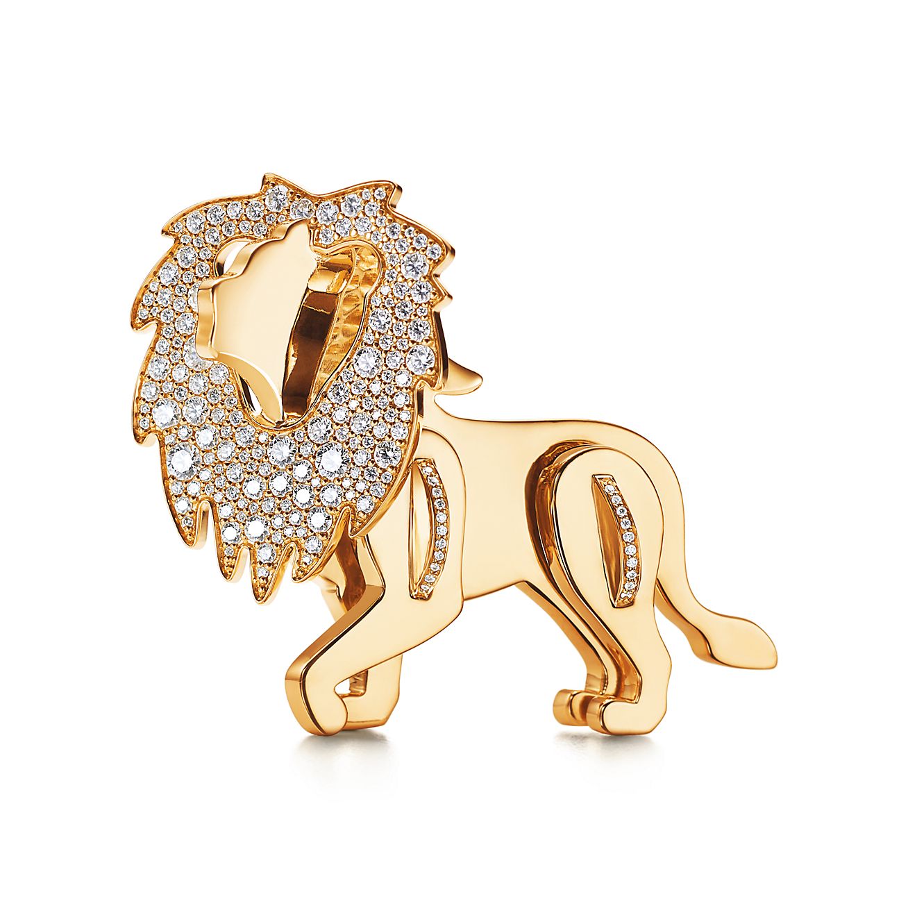 tiffany lion charm necklace