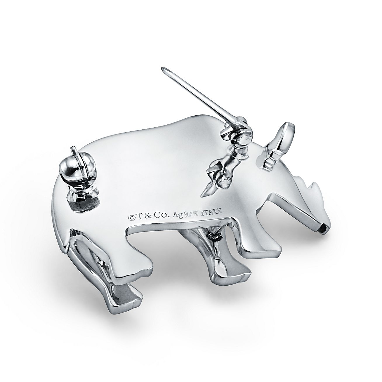 Tiffany Save the Wild Rhino Brooch