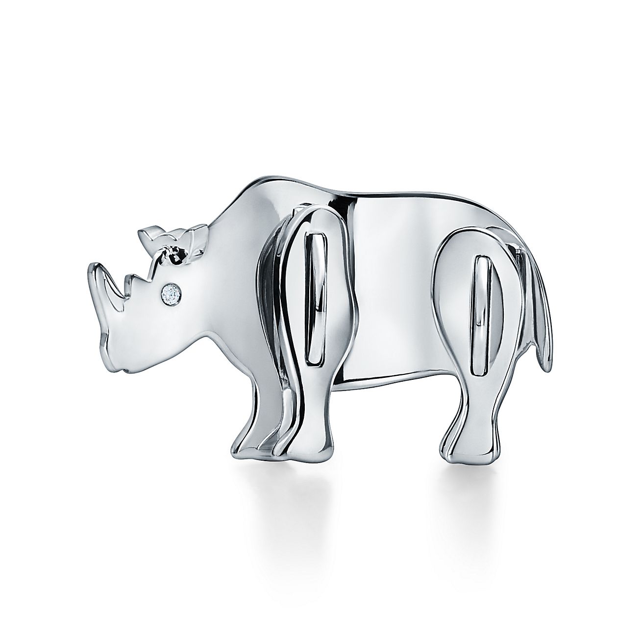 Tiffany Save the Wild Rhino Brooch