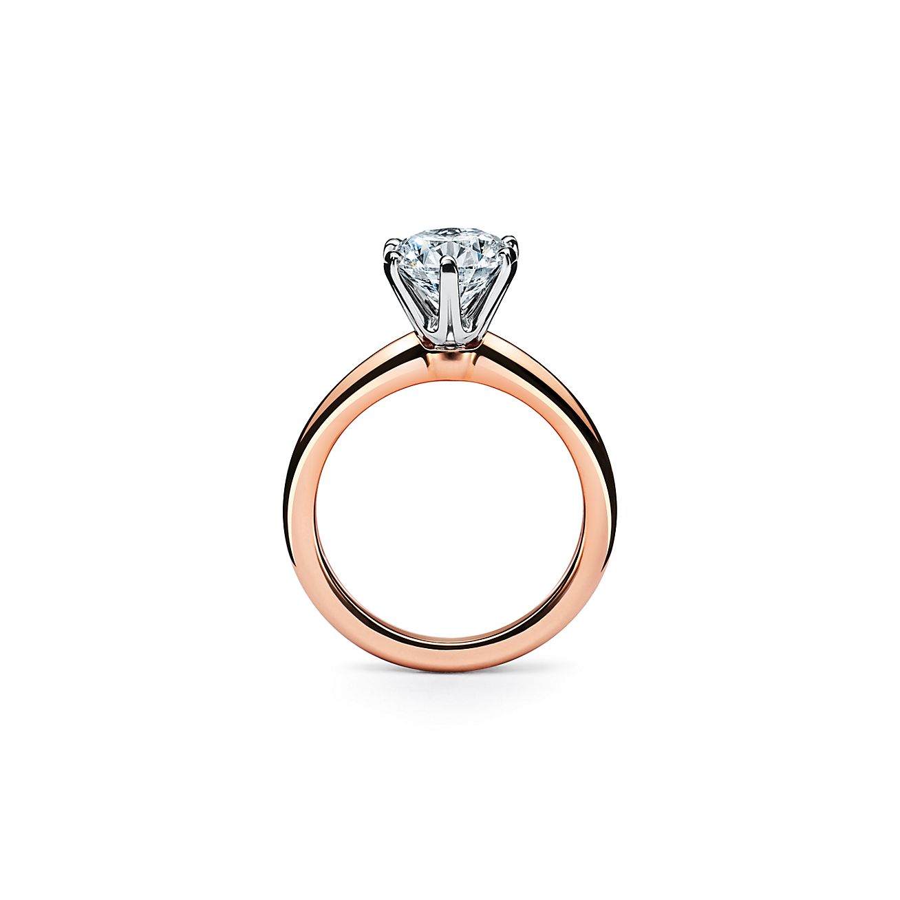 rose gold engagement rings tiffany