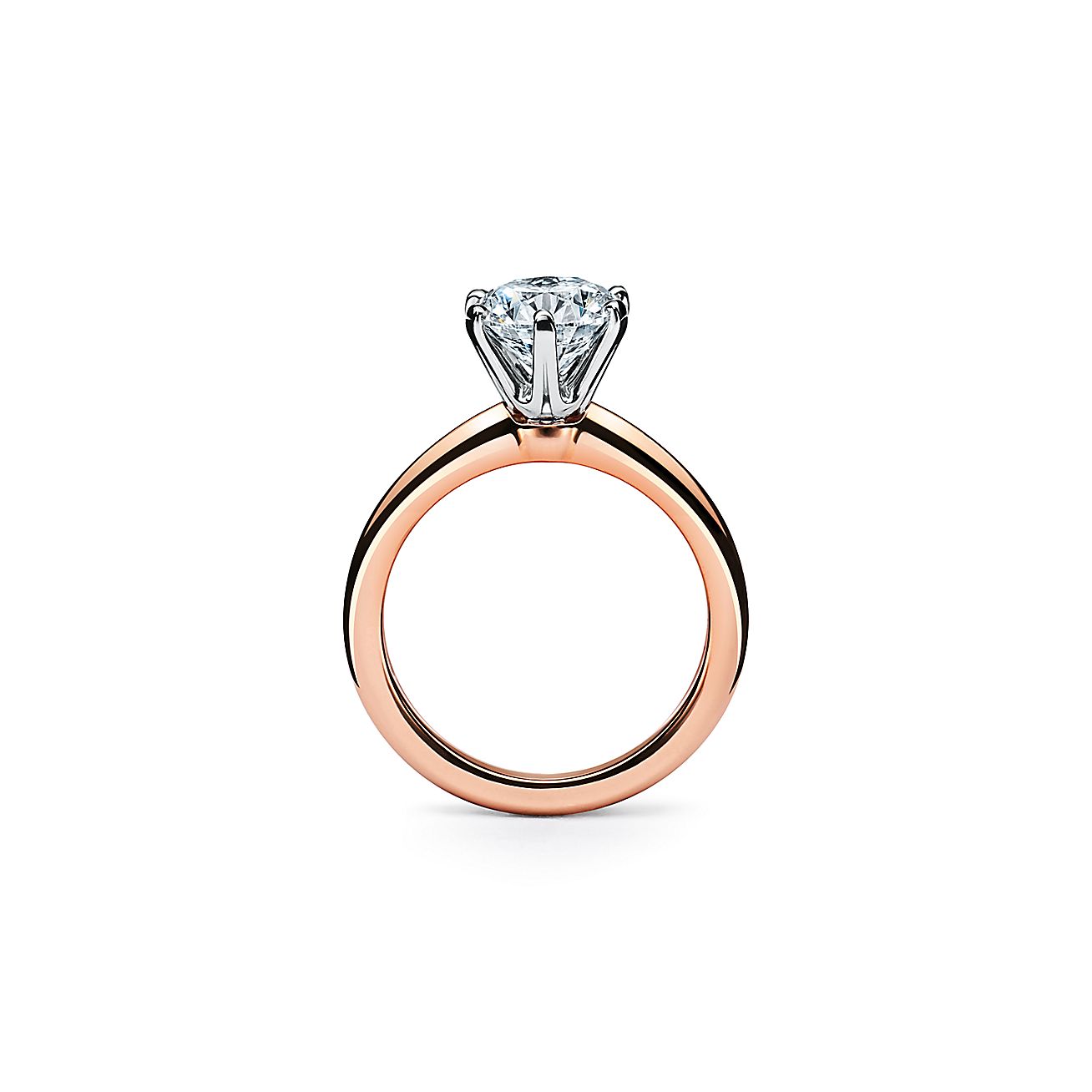 Tiffany® Setting 18K玫瑰金訂婚戒指 - Alternate shot 2