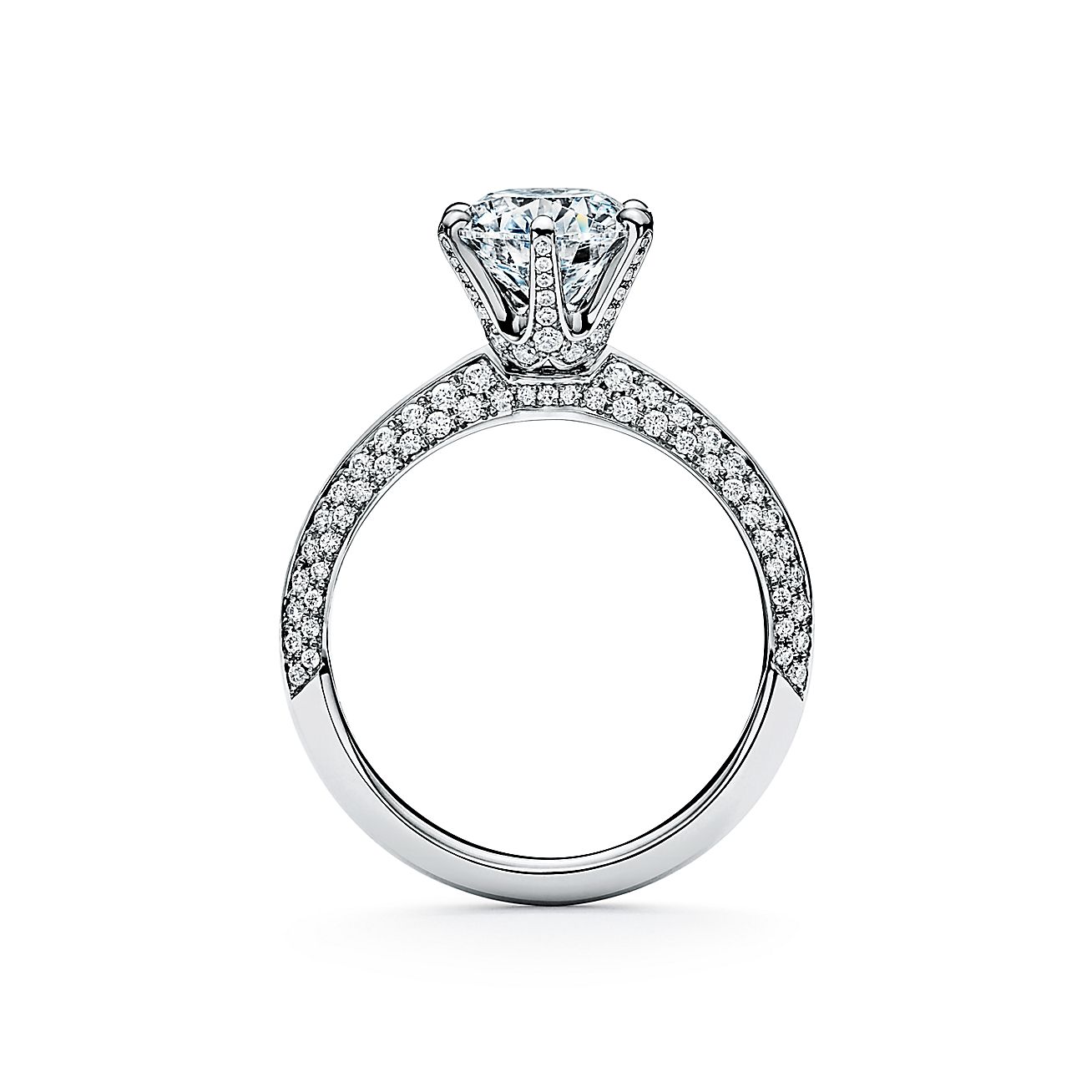 Tiffany Setting S Brilliantami Pave Samoe Znamenitoe Pomolvochnoe Kolco Tiffany Co