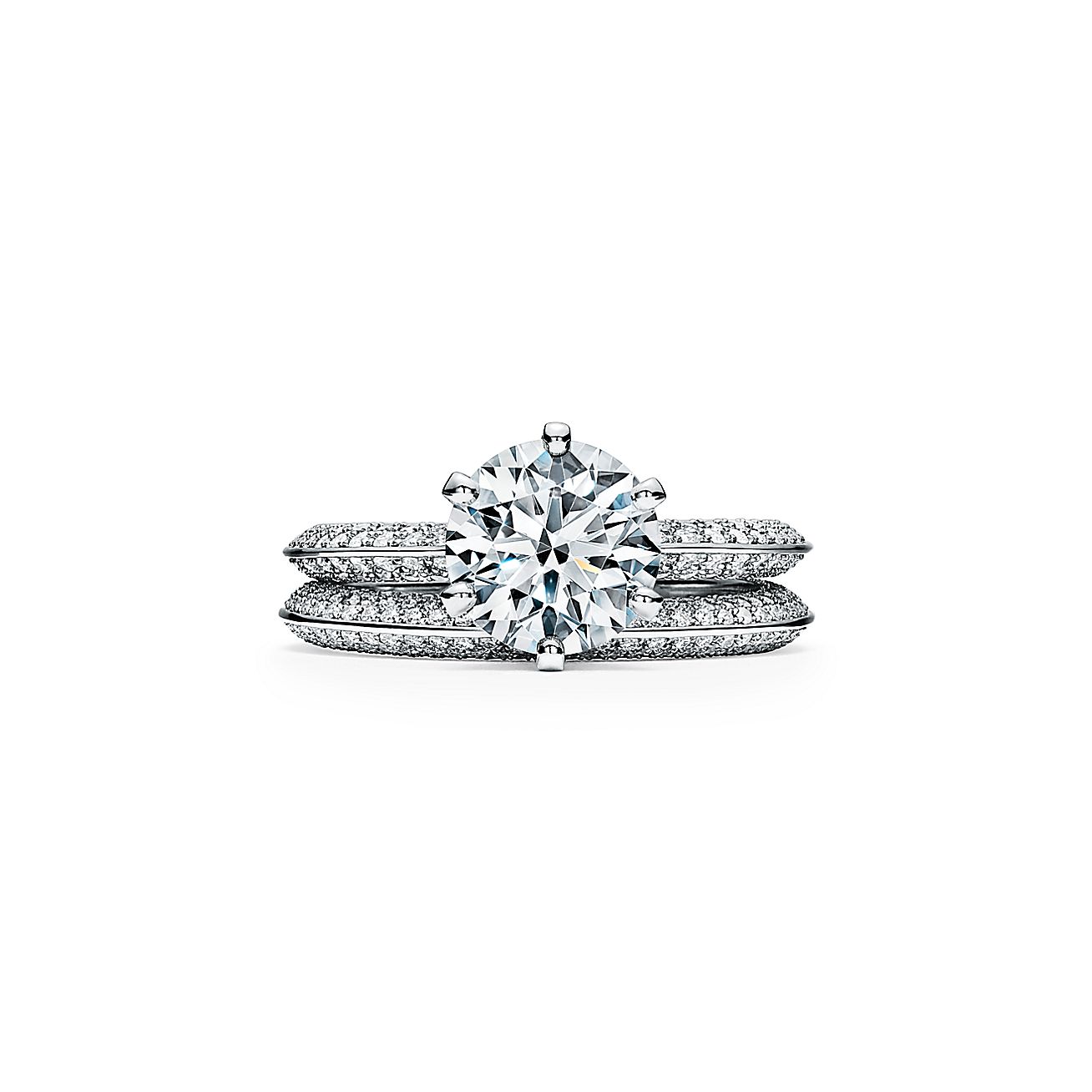 Tiffany Setting S Brilliantami Pave Samoe Znamenitoe Pomolvochnoe Kolco Tiffany Co