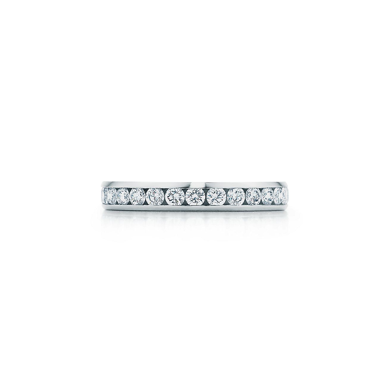 Vermomd Moederland Tweet Tiffany® Platinum Diamond Wedding Band | Tiffany & Co.