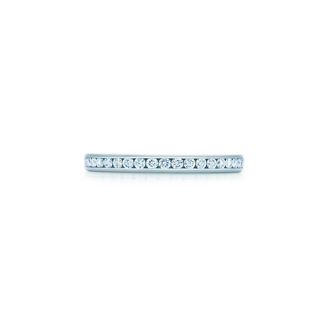 Tiffany® Setting Wedding Band in Platinum with a Full Circle of Diamonds, 2  mm | Tiffany & Co.
