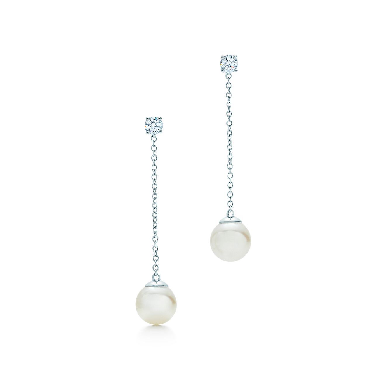 tiffany signature pearl earrings