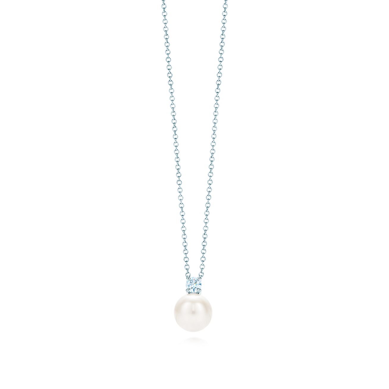 tiffany pearl diamond necklace