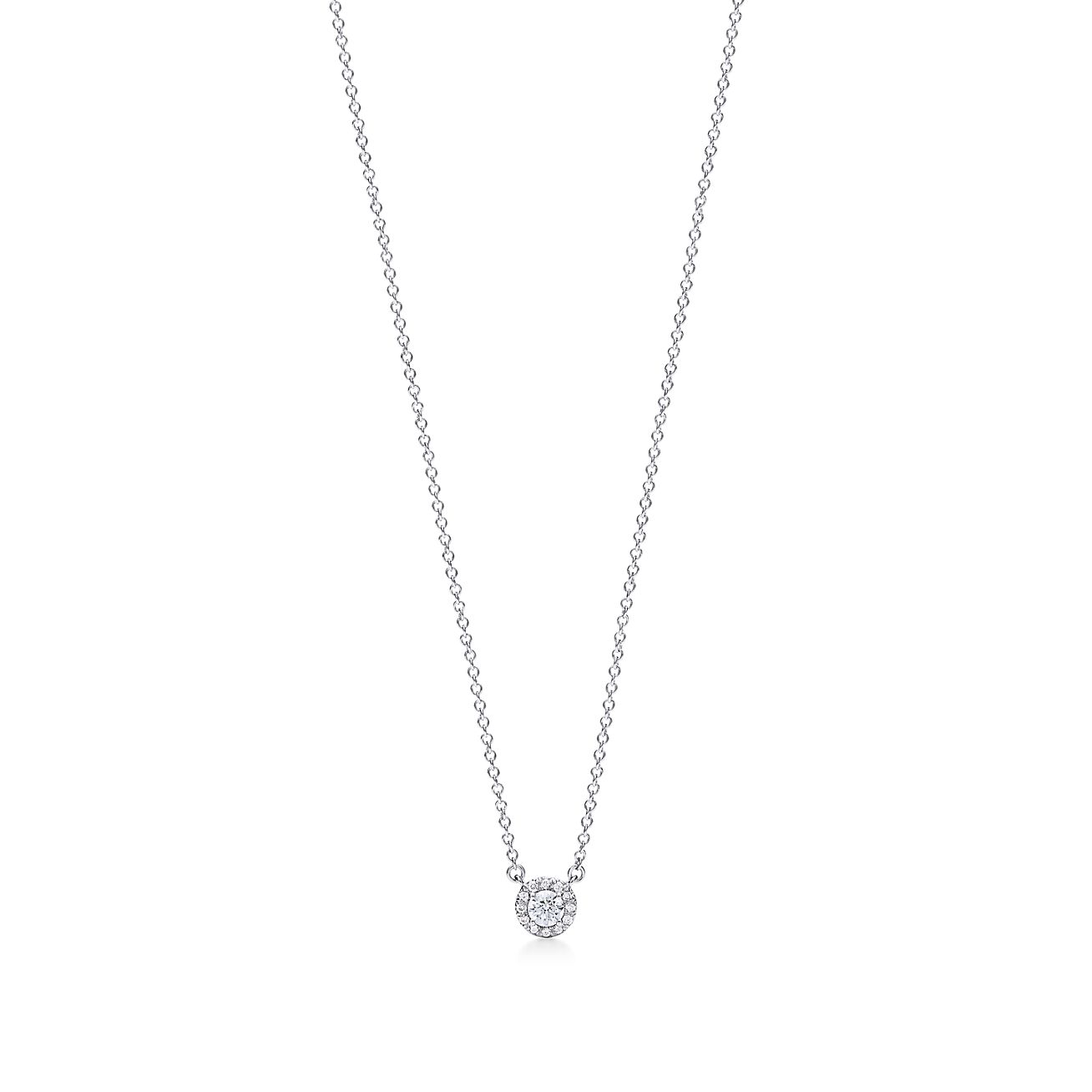 diamond circle necklace tiffany