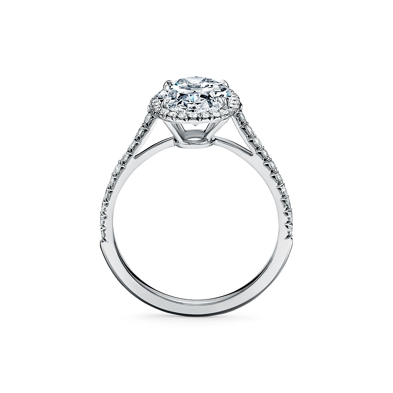 Tiffany Soleste® Oval Halo Engagement 