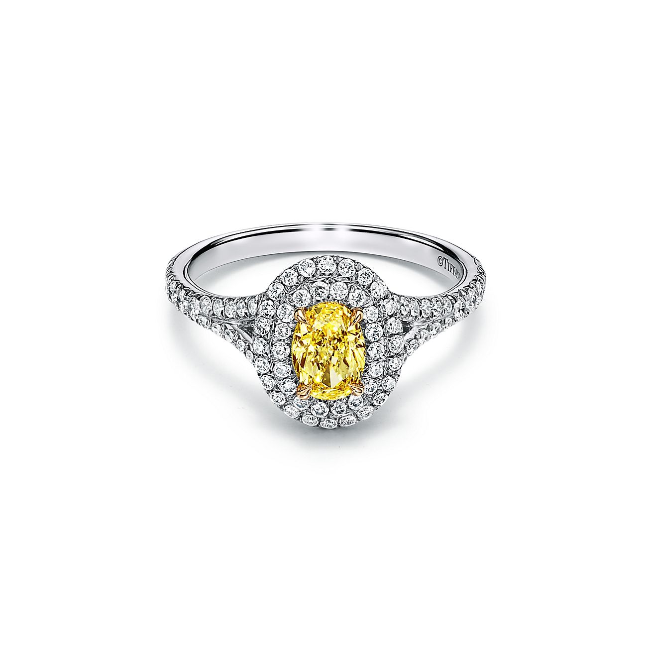 tiffany oval halo engagement ring