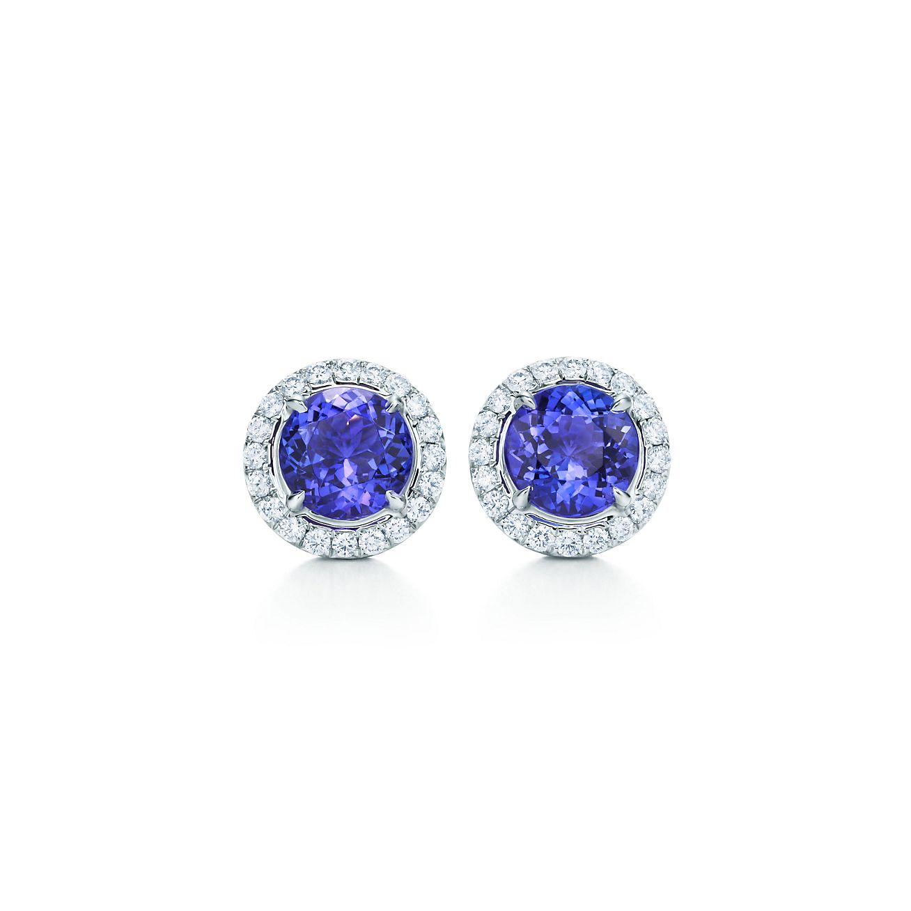Tiffany Soleste earrings in platinum 