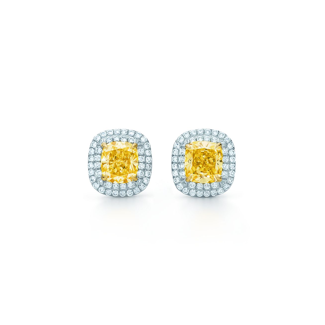 tiffany gold diamond earrings
