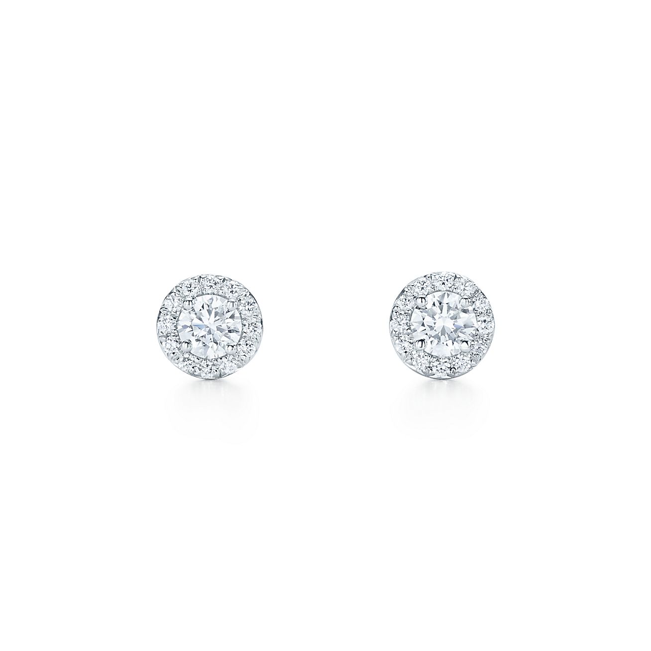 Tiffany Soleste® earrings in platinum 