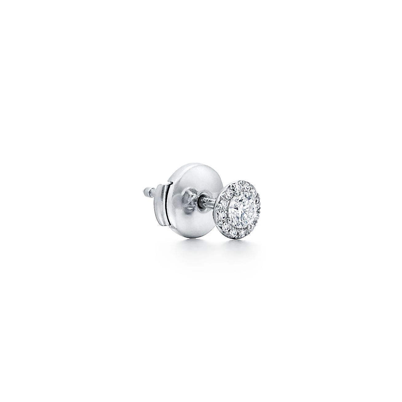 Tiffany Soleste earrings in platinum with diamonds and aquamarines. |  Tiffany & Co.