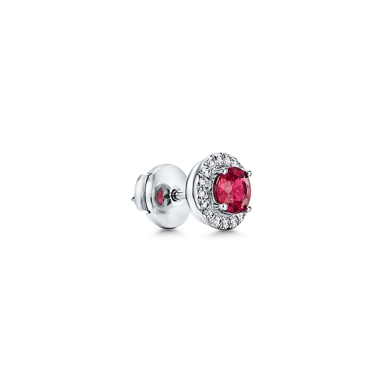 Ruby stud outlet earrings tiffany