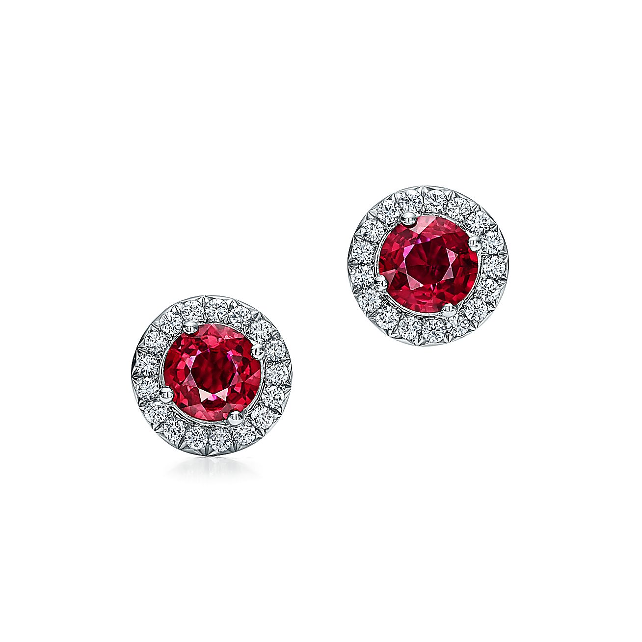 Tiffany Soleste Earrings With Rubies And Diamonds Co