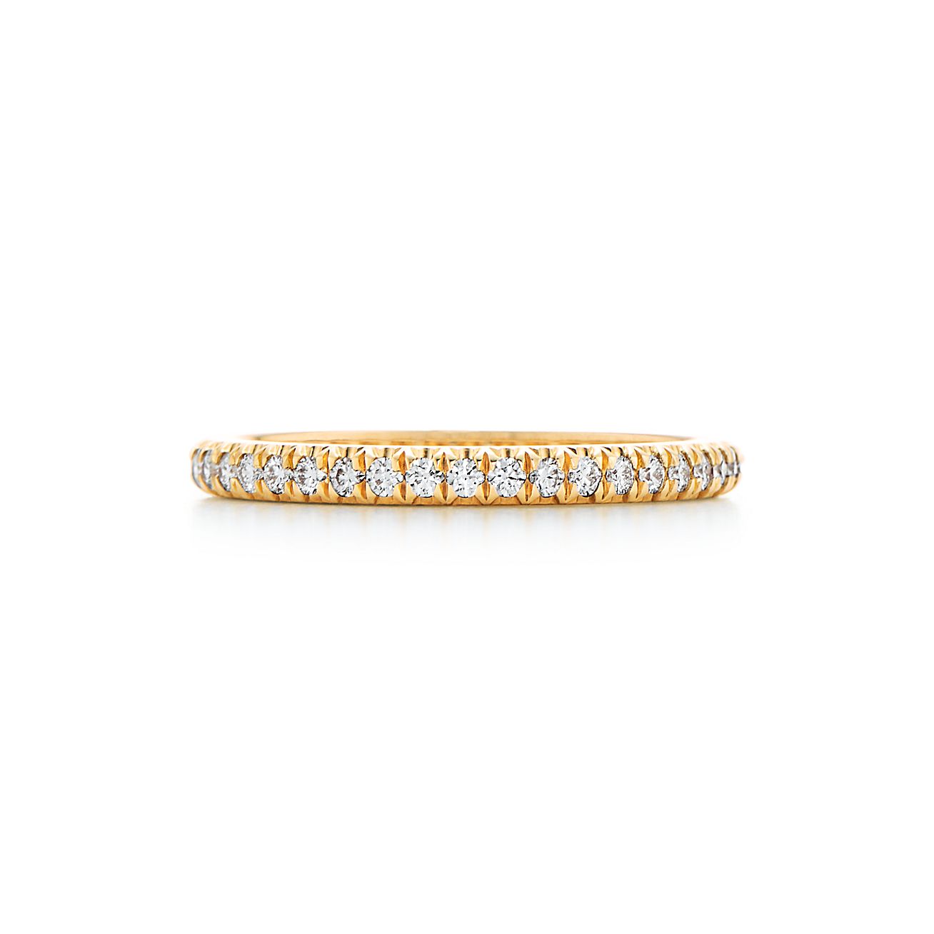 Tiffany Soleste® Full Eternity Ring in Yellow Gold with Diamonds ...