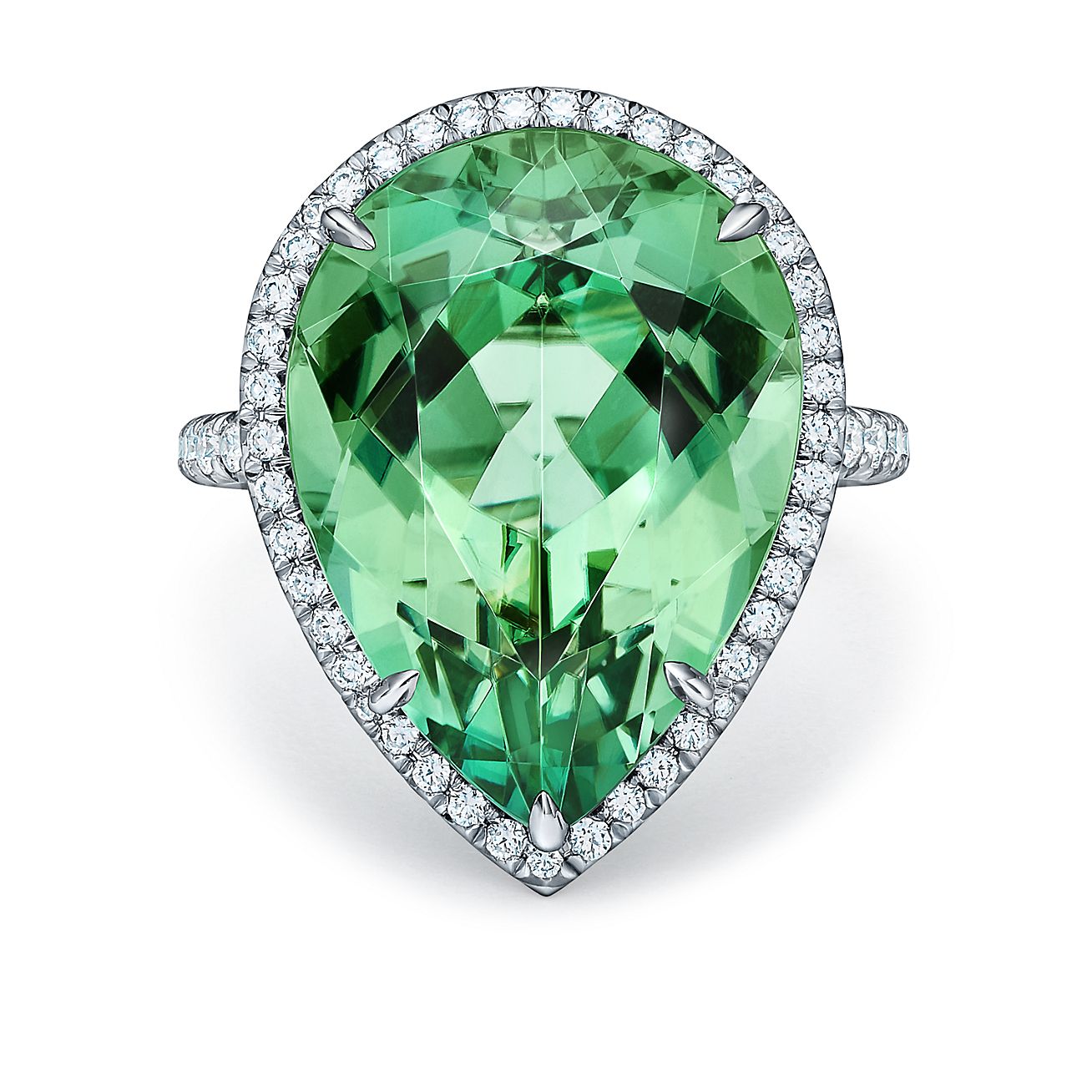 tiffany green diamond ring