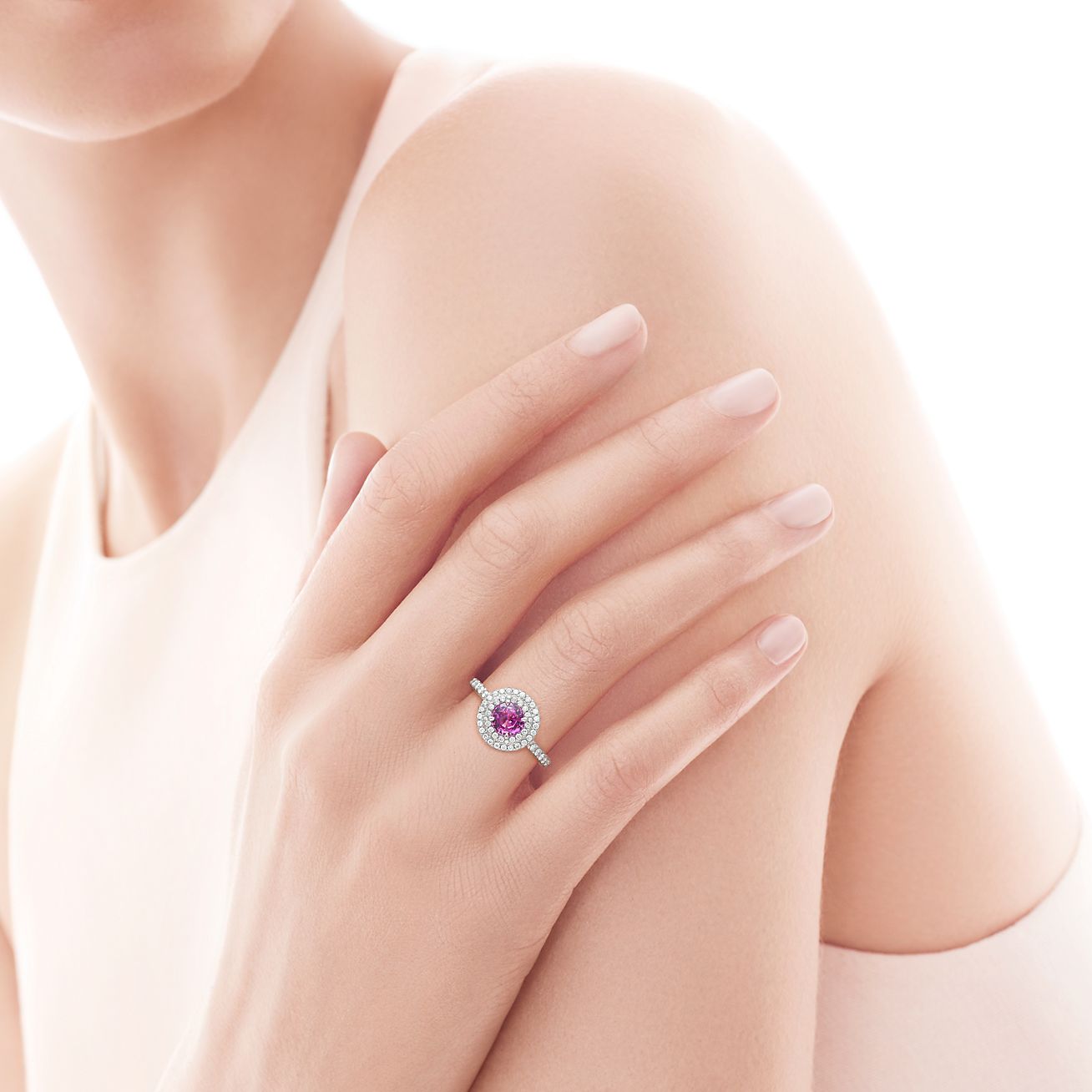 pink sapphire diamond ring tiffany