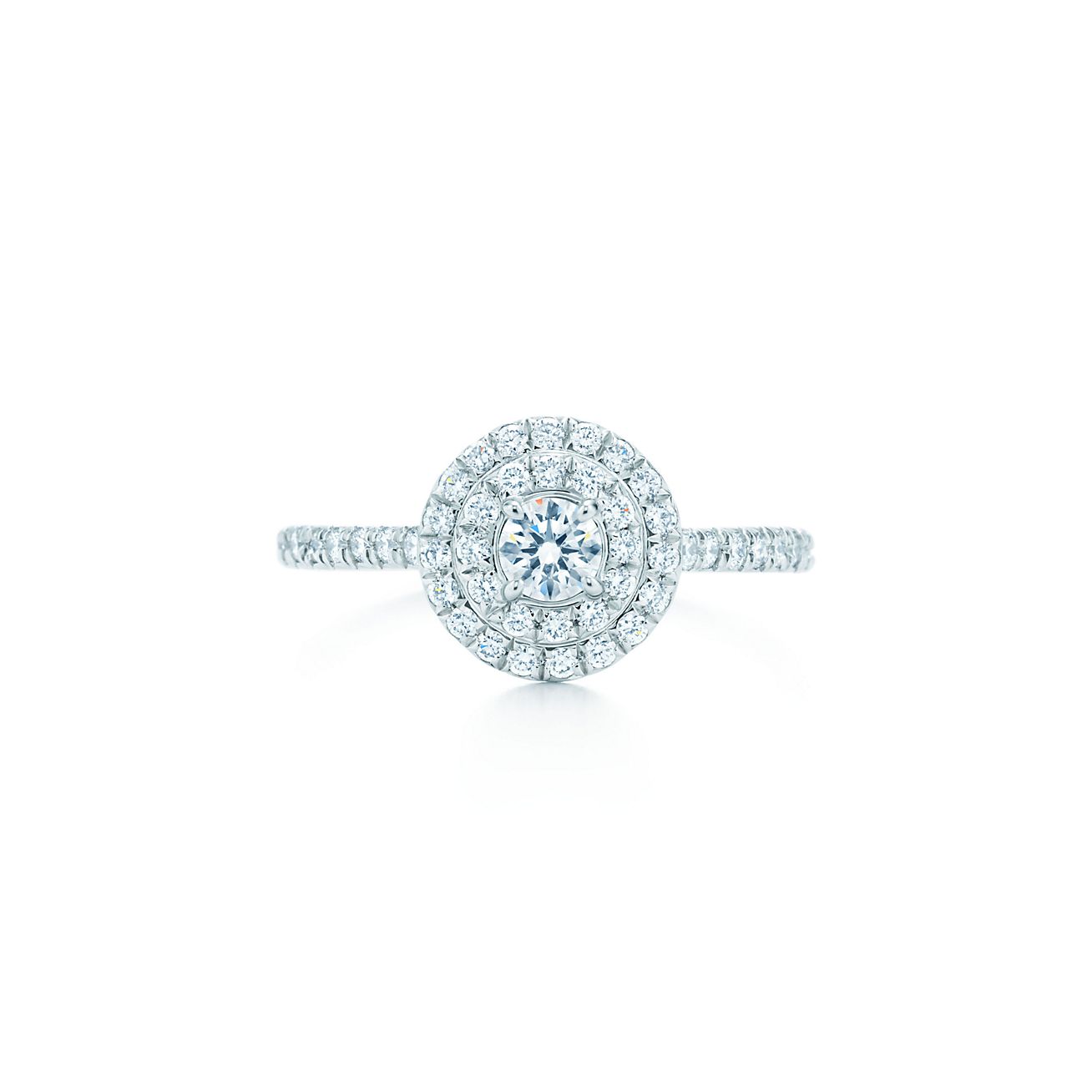 Tiffany Soleste® ring in platinum with 