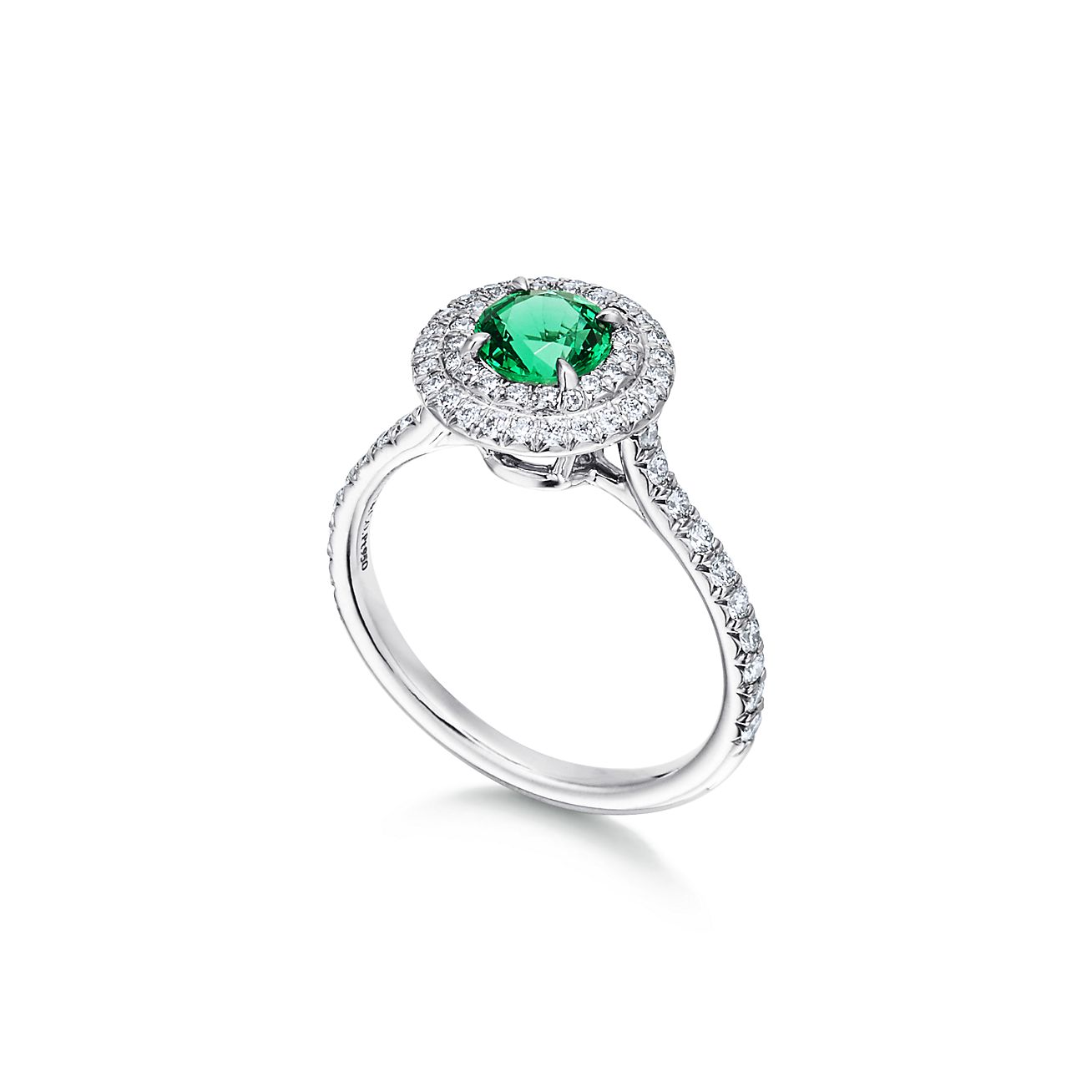 Tiffany Soleste ring in platinum with 