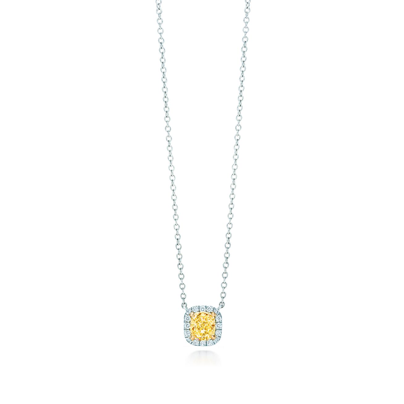 tiffany canary diamond necklace