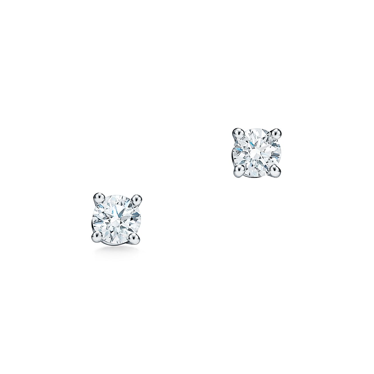 Diamond Earrings in Platinum | Tiffany 