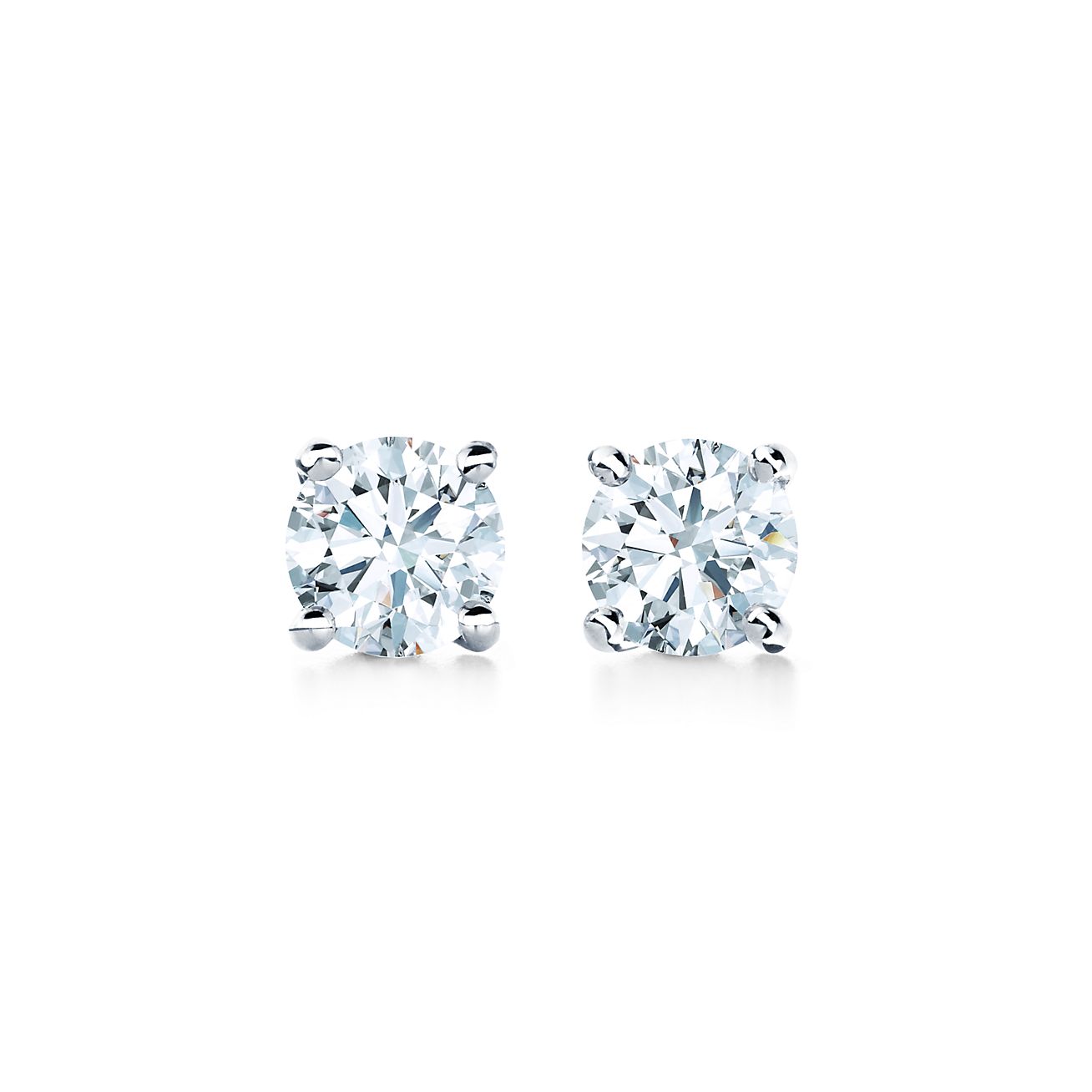 Diamond Earrings in Platinum | Tiffany 