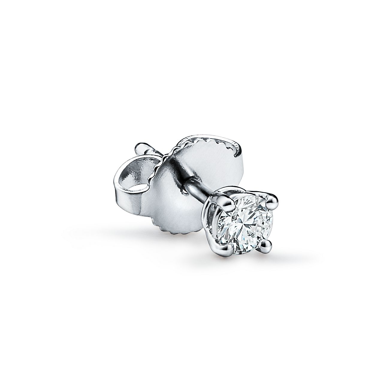 Tiffany  Co 031 Carat Round Brilliant Cut Diamond Stud Earrings   Farringdons Jewellery