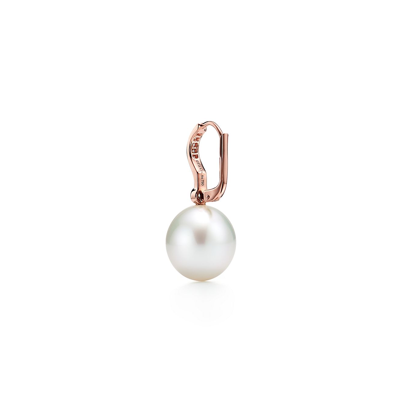 Tiffany gold pearl deals earrings