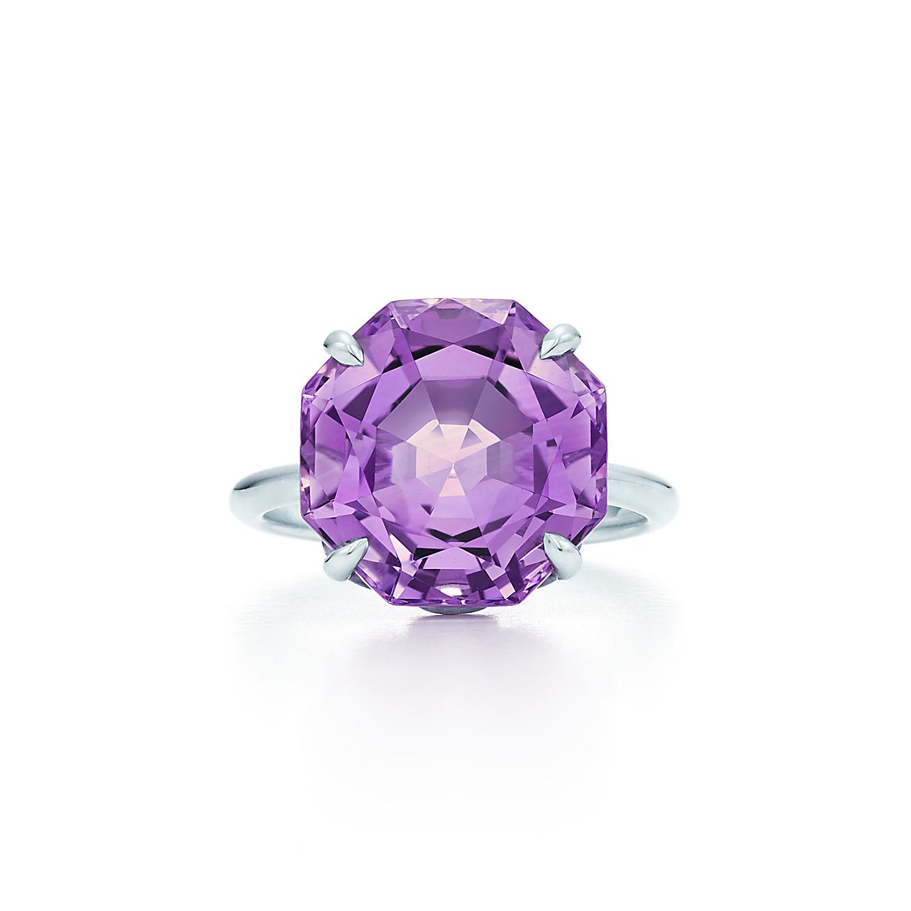 Tiffany Sparklers ring in sterling silver with a lavender amethyst ...