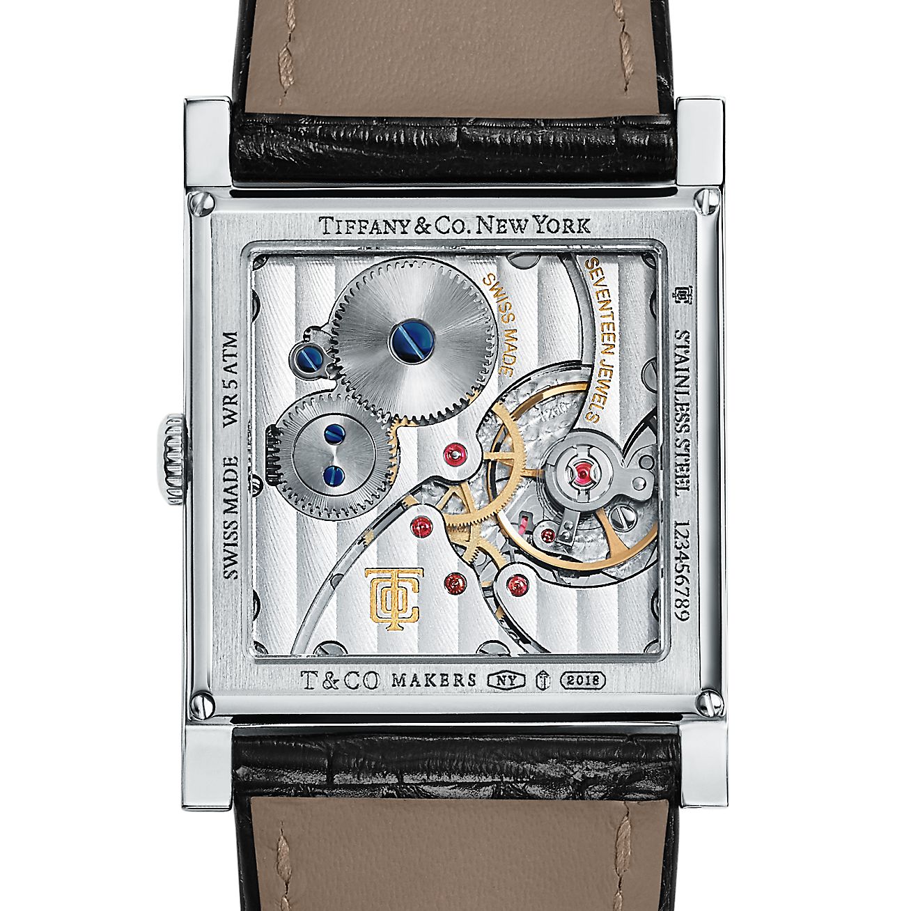 square hand watch