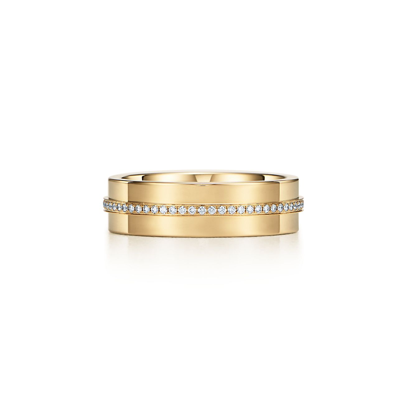 tiffany gold ring with diamonds