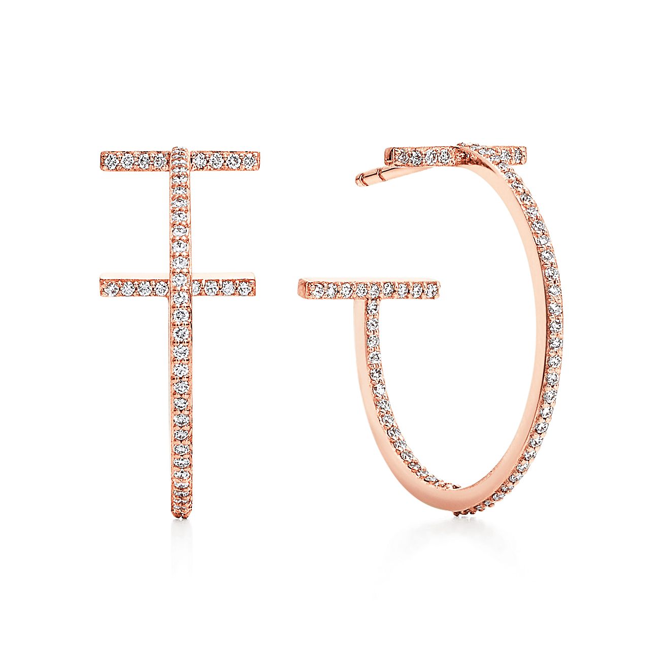 tiffany rose gold earrings