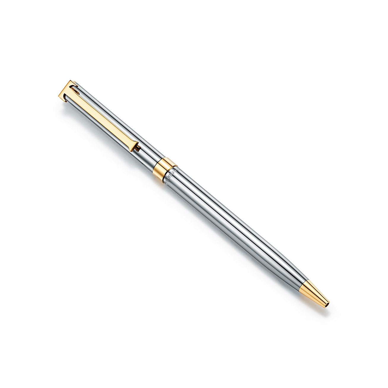 Tiffany T-clip ballpoint pen in brass 