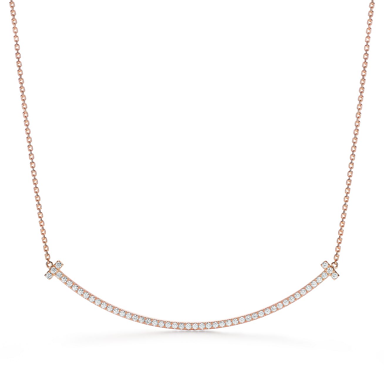 tiffany gold smile necklace