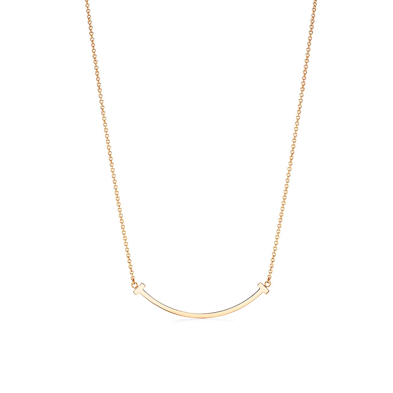 tiffany smile t necklace