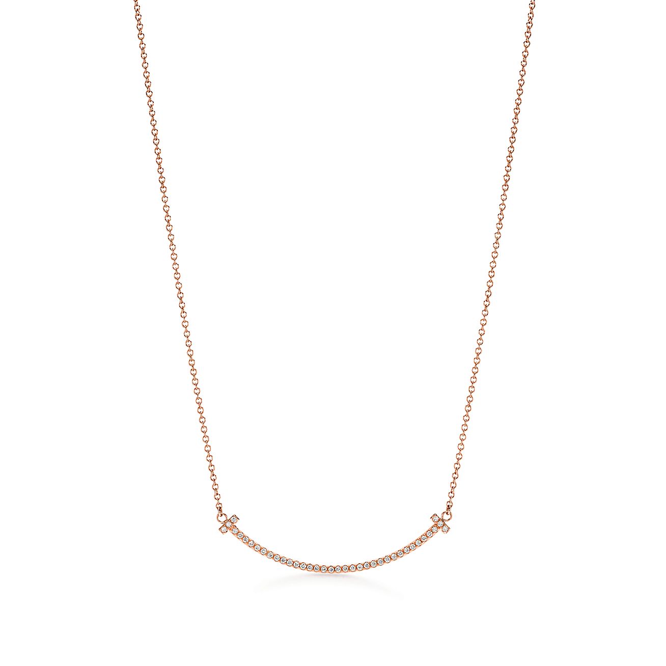 tiffany t smile necklace diamond