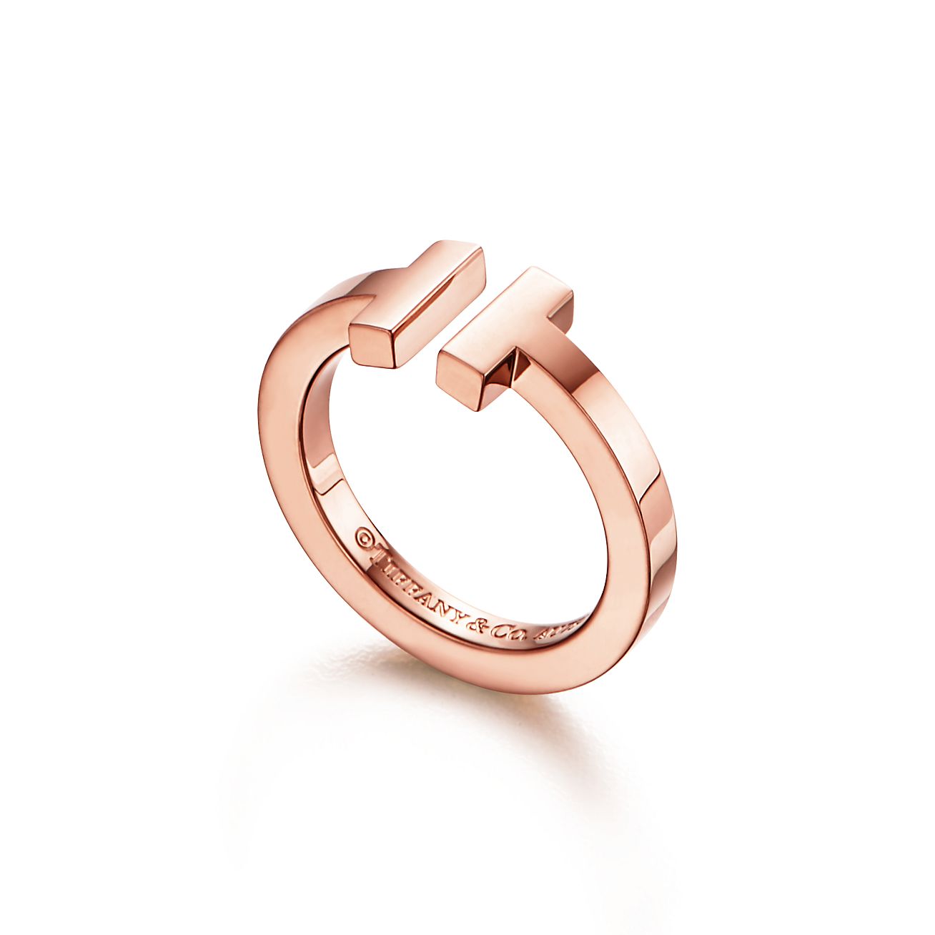 tiffany t square ring rose gold