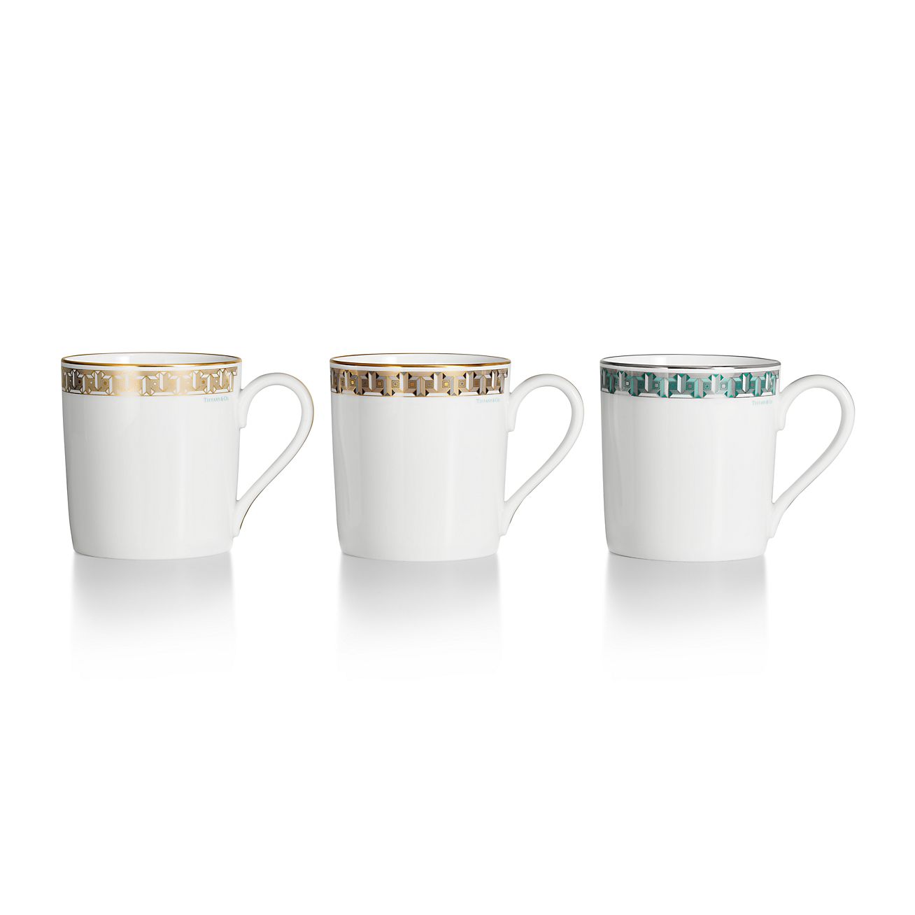 Tiffany Blue Tiffany T True Mug with a Hand-painted Platinum Tiffany Blue Tiffany T True Mug with a Hand-painted Platinum